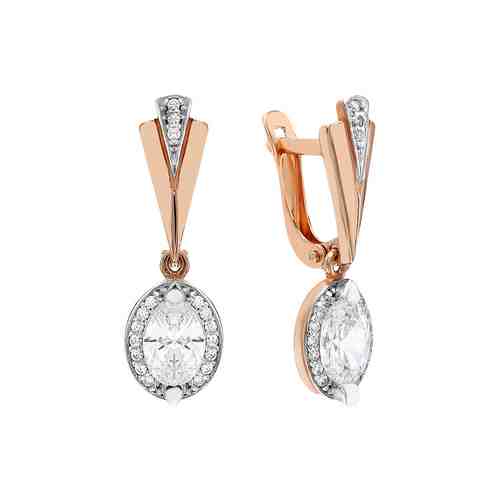Серебряные серьги с фианитами арт. 291250