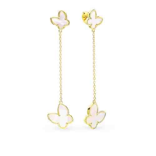 Серебряные серьги с перламутром арт. 106878