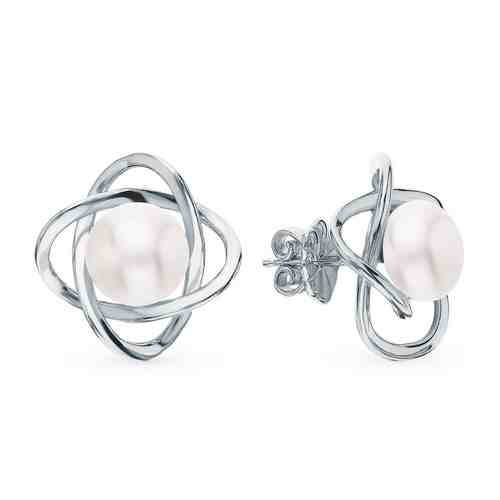 Серебряные серьги с жемчугом арт. 112353