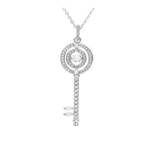 Стальной кулон в подарочной упаковке с кристаллами Swarovski арт. 187328