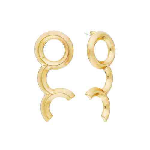 Стальные серьги с смолами ювелирными арт. 207186