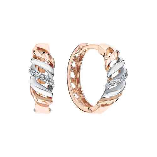 Золотые серьги с фианитами арт. 275620